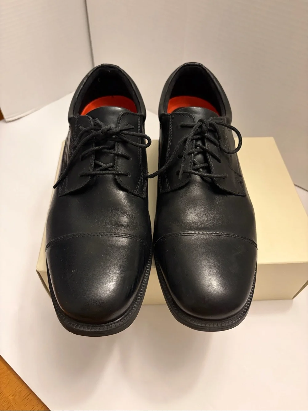ROCKPORT Men’s Essential Details Dress Shoe Hydroshield Waterproof, Black US 10
